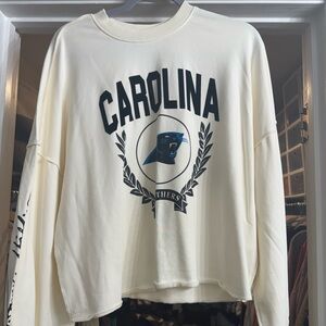 Tommy Hilfiger Carolina Panthers Off-White Knit Top